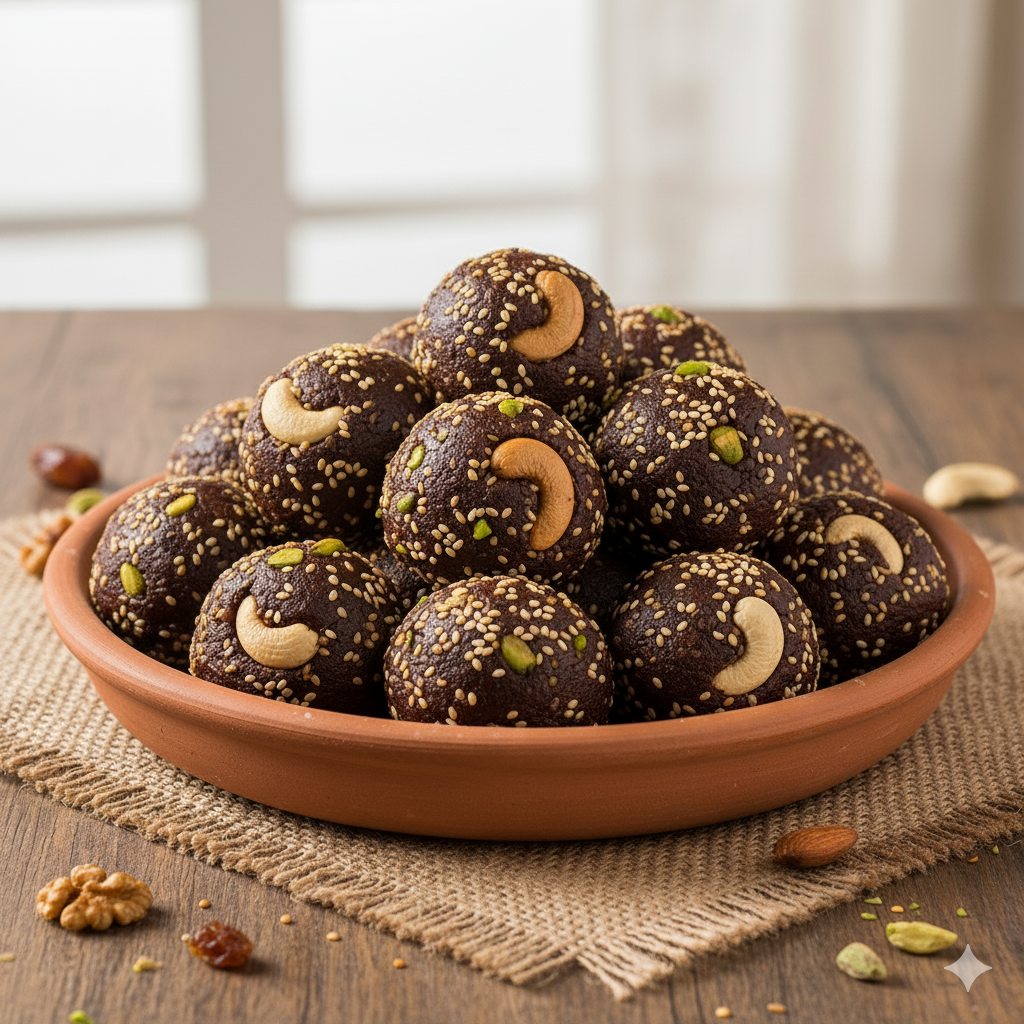 Chocolate Dry-Fruit Ladoos