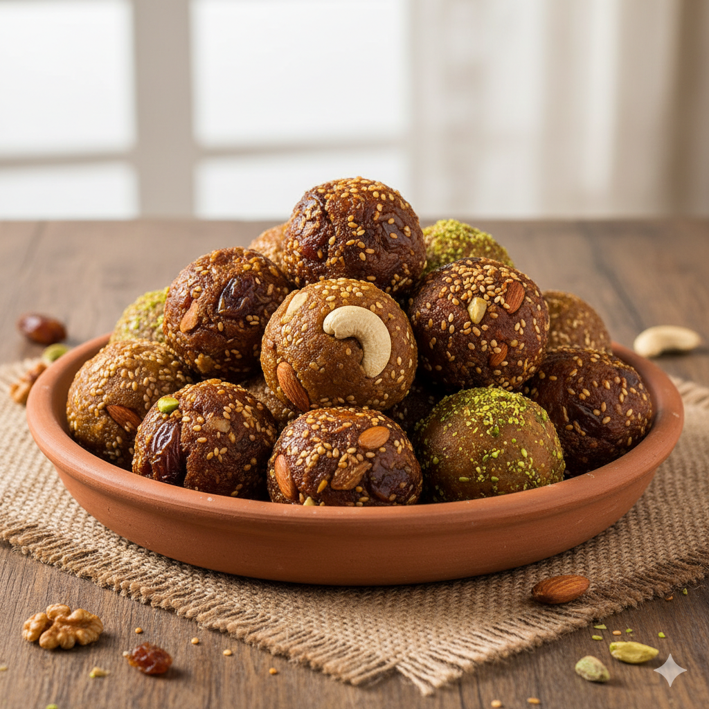 Dry-Fruits Ladoos (No Sugar)
